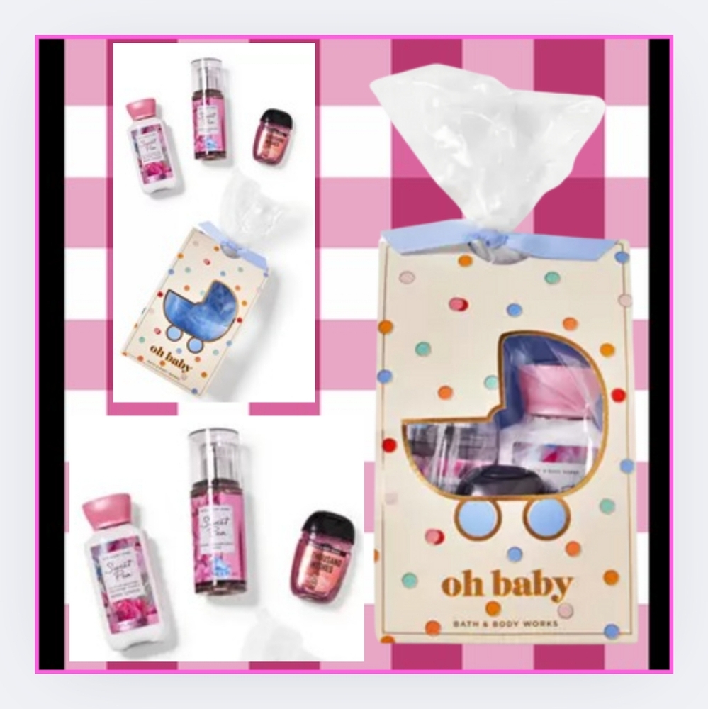🔥"SWEET PEA & THOUSAND WISHES" 4 ITEMS-TRAVEL SIZE HTF/NWT/BBW